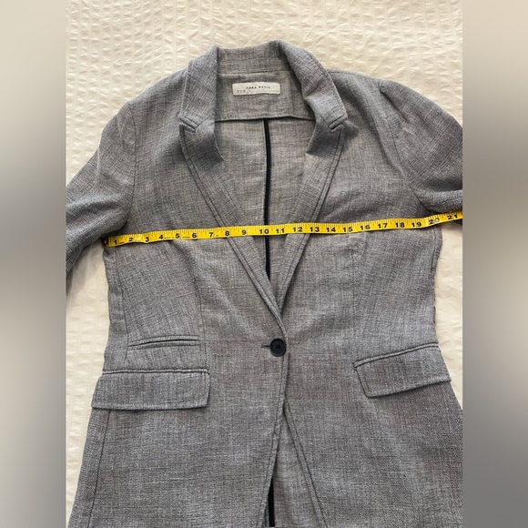 ZARA Basics Lightweight Blazer Jacket Grey XL fits sz L best - Picture 5 of 9